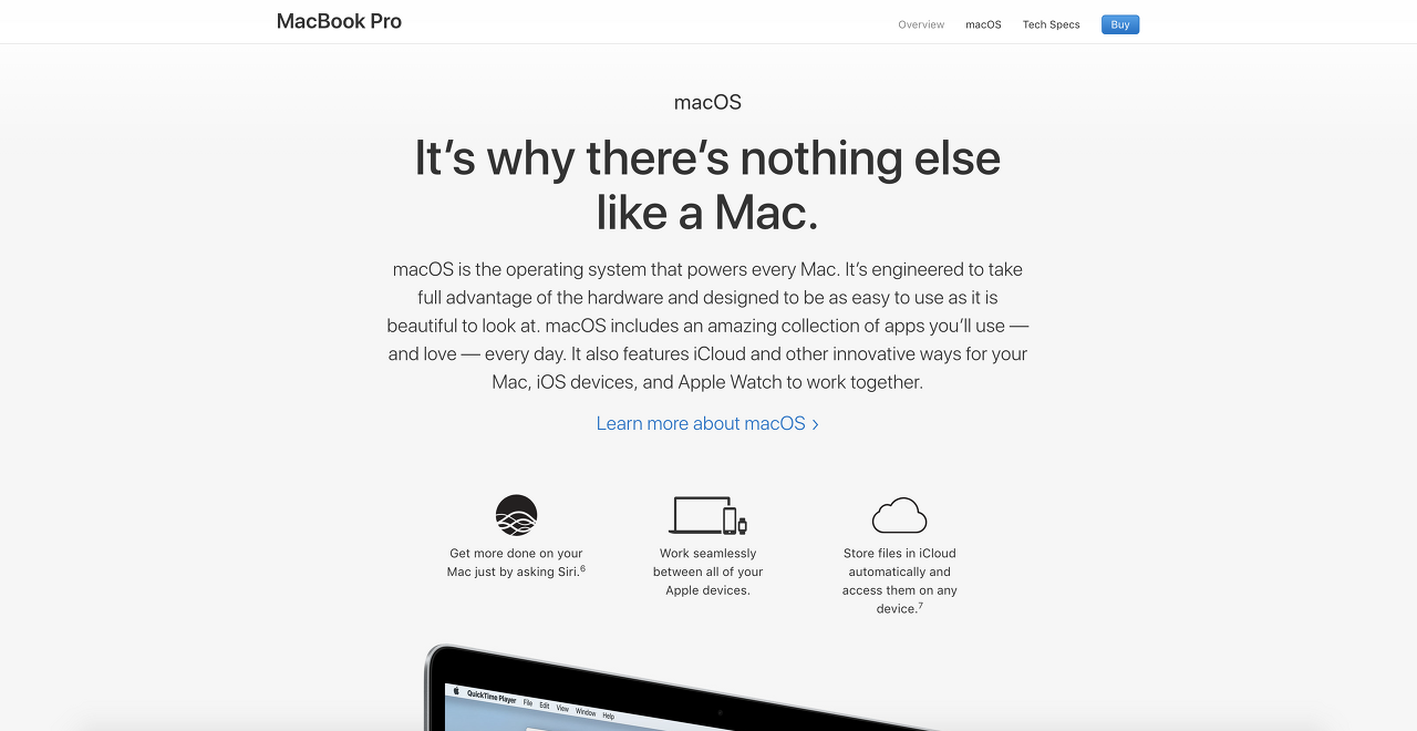 MacBook Pro에 관한 상세 페이지