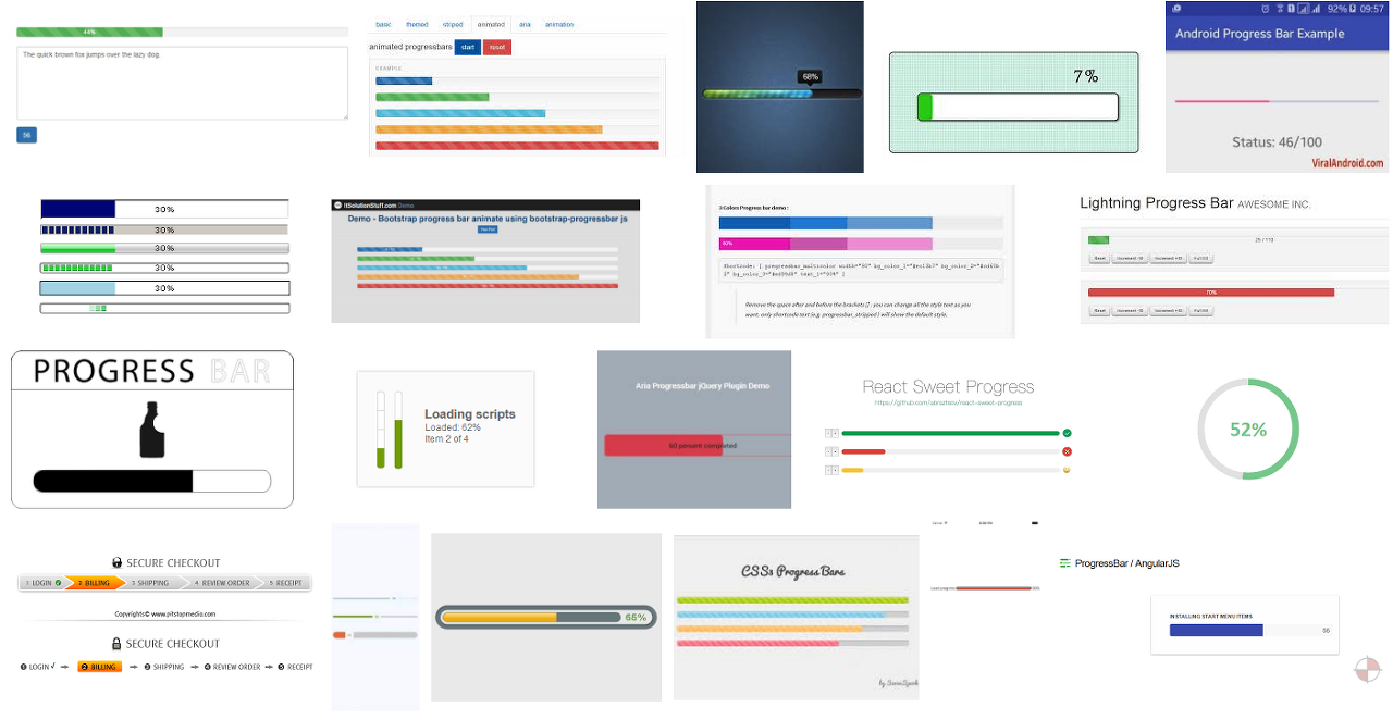 Google에서 Progress Bar를 검색한 이미지 검색 결과